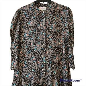 Jane Schaffhausen Vintage Belle France Floral Dress 12